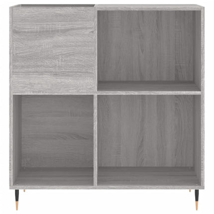 vinylskab 84,5x38x39 cm konstrueret træ grå sonoma-eg