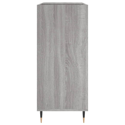 vinylskab 84,5x38x39 cm konstrueret træ grå sonoma-eg