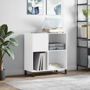 vinylskab 84,5x38x89 cm konstrueret træ hvid