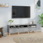 tv-bord 150x30x44,5 cm konstrueret træ betongrå