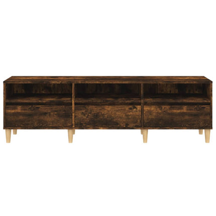 tv-bord 150x30x44,5 cm konstrueret træ røget egetræsfarve