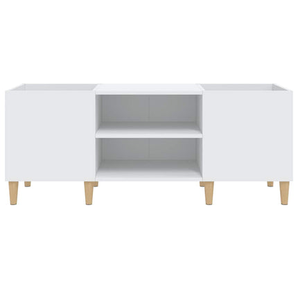 pladeskab hvid 121x38x48 cm konstrueret træ