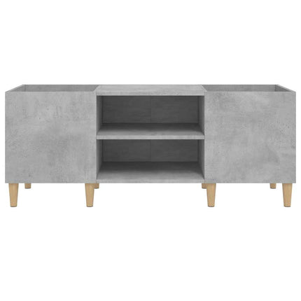 vinylskab 121x38x48 cm konstrueret træ betongrå