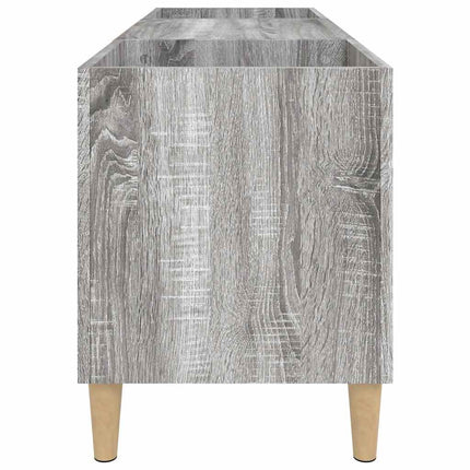 vinylskab 121x38x48 cm konstrueret træ grå sonoma-eg