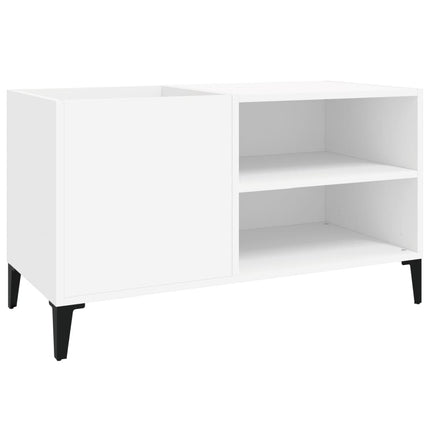 vinylskab 84,5x38x48 cm konstrueret træ hvid
