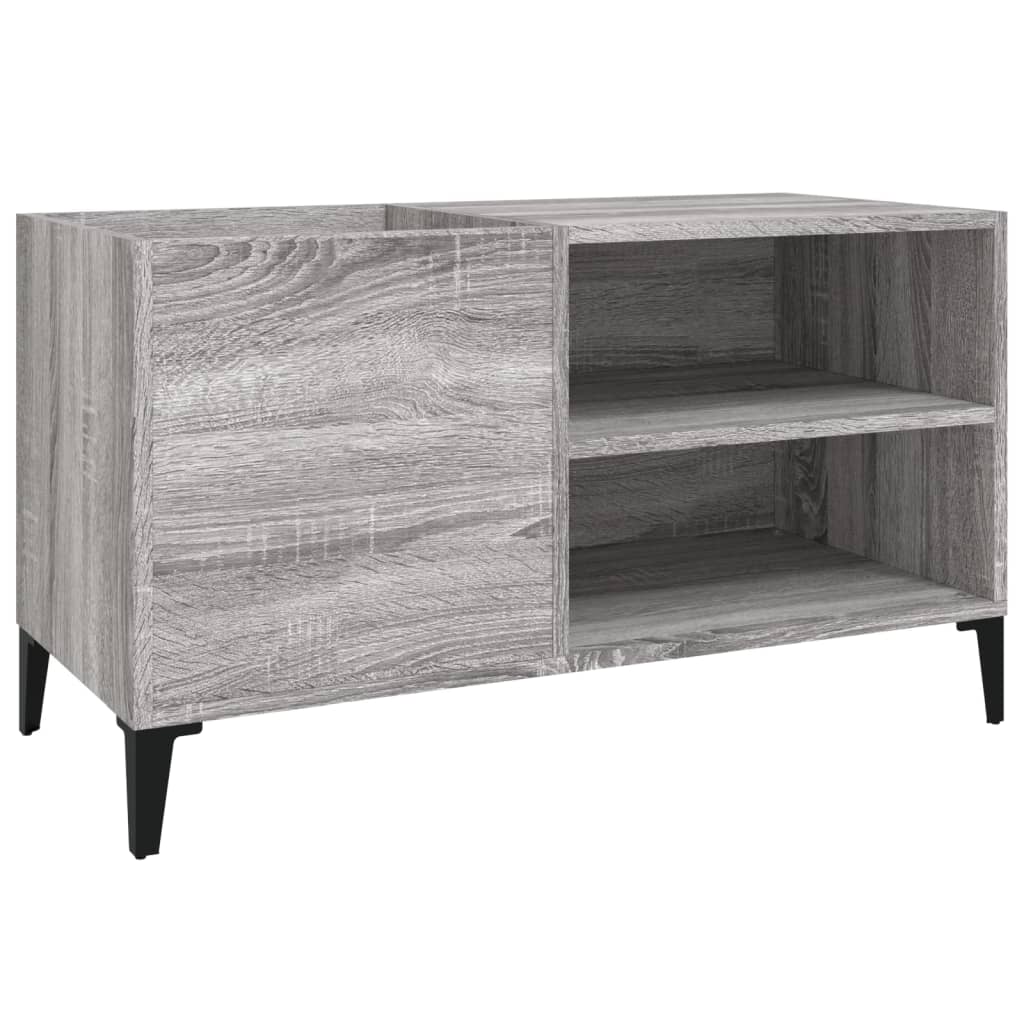 vinylskab 84,5x38x48 cm konstrueret træ grå sonoma-eg
