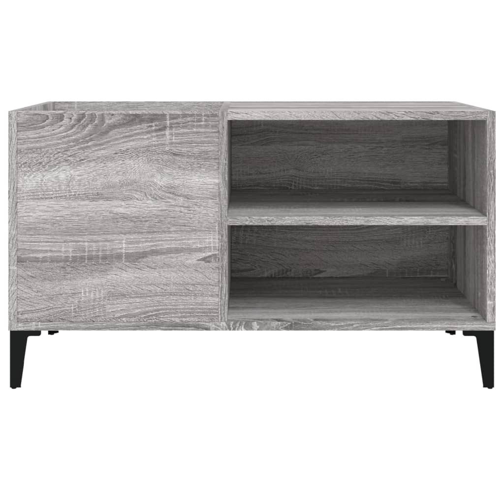 vinylskab 84,5x38x48 cm konstrueret træ grå sonoma-eg