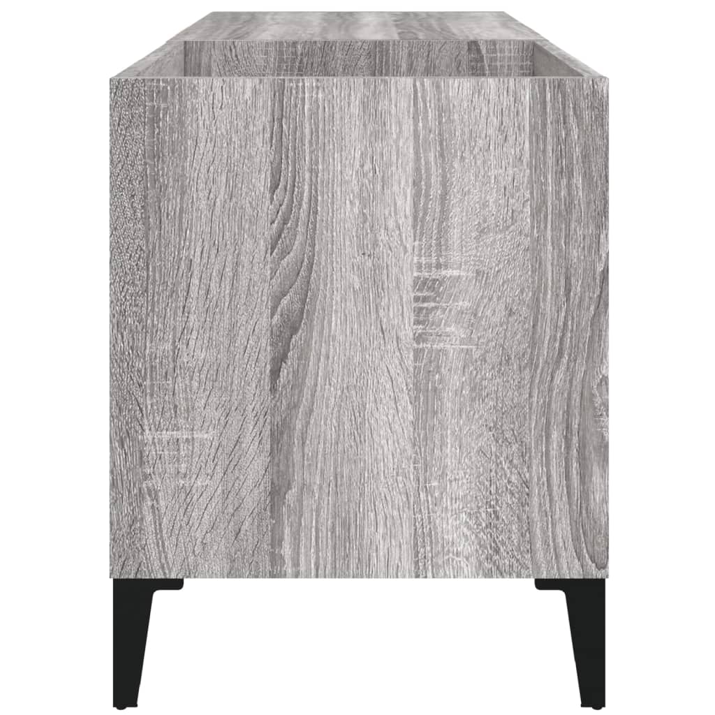vinylskab 84,5x38x48 cm konstrueret træ grå sonoma-eg