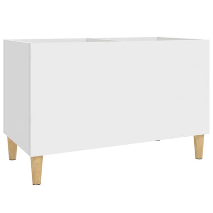 vinylskab 74,5x38x48 cm konstrueret træ hvid