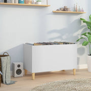 vinylskab 74,5x38x48 cm konstrueret træ hvid