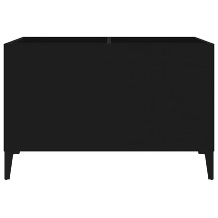 vinylskab 74,5x38x48 cm konstrueret træ sort
