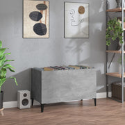 vinylskab 74,5x38x48 cm konstrueret træ betongrå