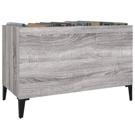 vinylskab 74,5x38x48 cm konstrueret træ grå sonoma-eg