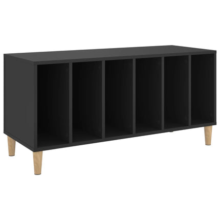 vinylskab 100x38x48 cm konstrueret træ sort
