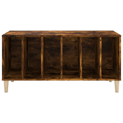 vinylskab 100x38x48 cm konstrueret træ røget egetræsfarve
