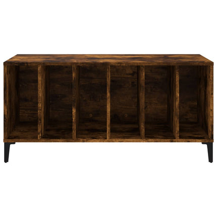 vinylskab 100x38x48 cm konstrueret træ røget egetræsfarve