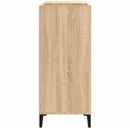 vinylskab 84,5x38x39 cm konstrueret træ sonoma-eg