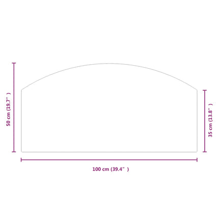 Pejs glasplade Transparent 100 x 50 cm Glas