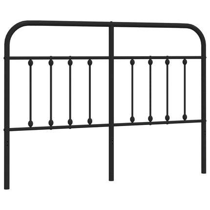 udskiftningsgavl 140 cm metal sort