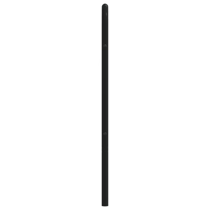udskiftningsgavl 140 cm metal sort