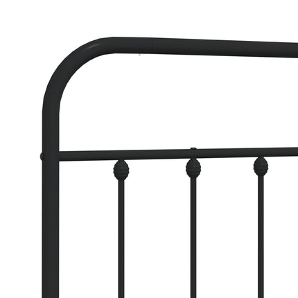 udskiftningsgavl 140 cm metal sort