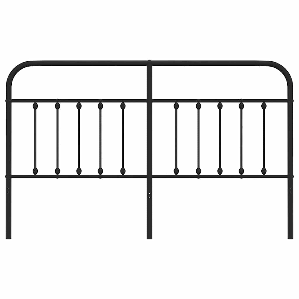 udskiftningsgavl 160 cm metal sort