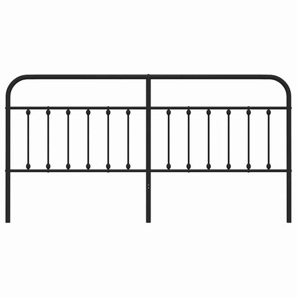 udskiftningsgavl 200 cm metal sort