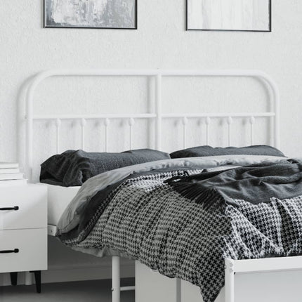 udskiftningsgavl 140 cm metal hvid