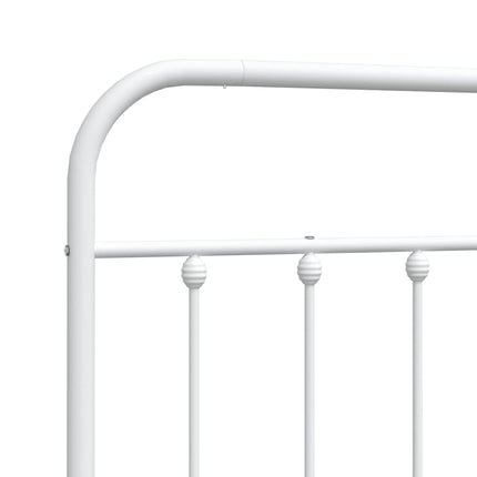 udskiftningsgavl 140 cm metal hvid
