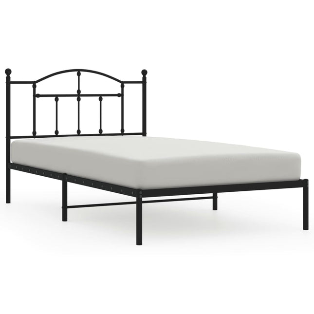 sengeramme med sengegavl 107x203 cm metal sort