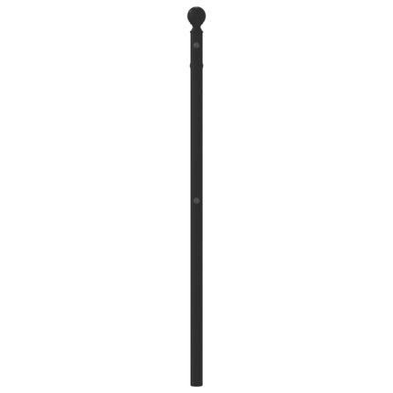 udskiftningsgavl 107 cm metal sort