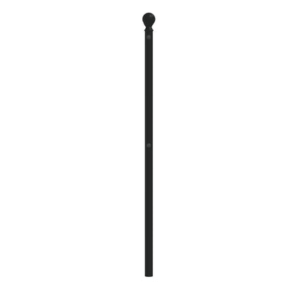 udskiftningsgavl 120 cm metal sort
