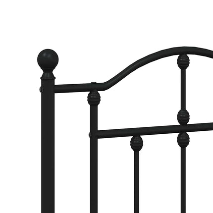 udskiftningsgavl 200 cm metal sort