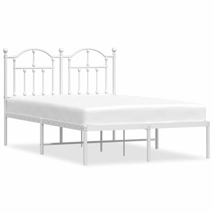 sengeramme med sengegavl 120x190 cm metal hvid