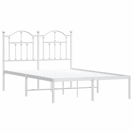sengeramme med sengegavl 120x190 cm metal hvid