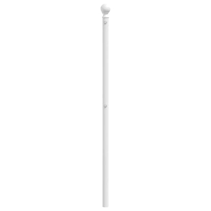 udskiftningsgavl 193 cm metal hvid
