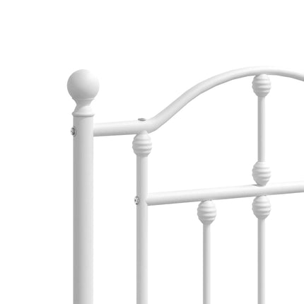 udskiftningsgavl 193 cm metal hvid