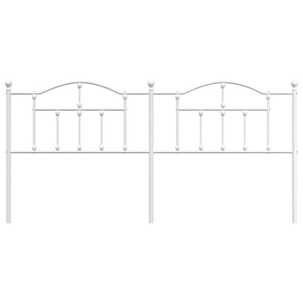 udskiftningsgavl 200 cm metal hvid
