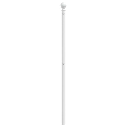 udskiftningsgavl 200 cm metal hvid