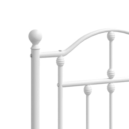 udskiftningsgavl 200 cm metal hvid