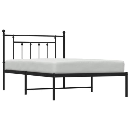 sengeramme med sengegavl 107x203 cm metal sort