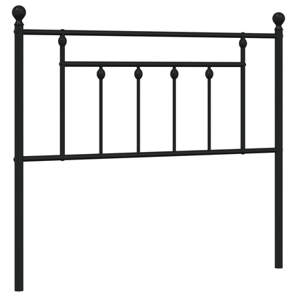 udskiftningsgavl 107 cm metal sort