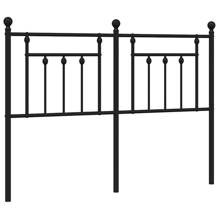 udskiftningsgavl 140 cm metal sort