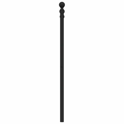 udskiftningsgavl 140 cm metal sort