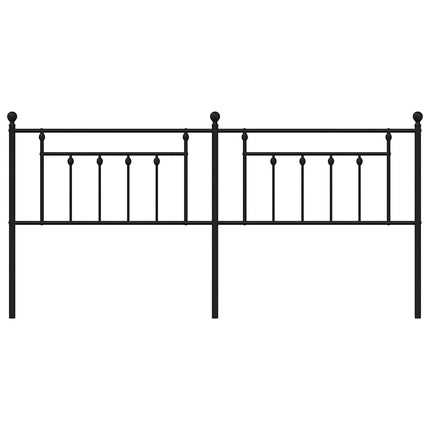 udskiftningsgavl 200 cm metal sort