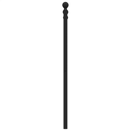 udskiftningsgavl 200 cm metal sort