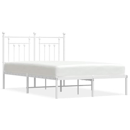 sengeramme med sengegavl 120x190 cm metal hvid