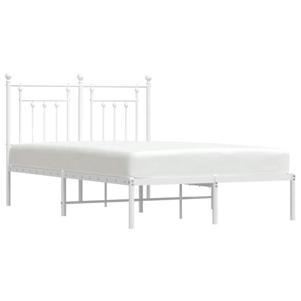 sengeramme med sengegavl 120x190 cm metal hvid