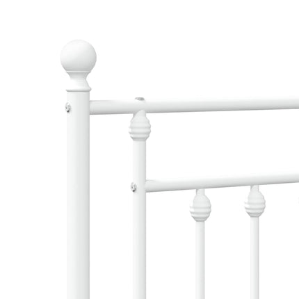 udskiftningsgavl 120 cm metal hvid
