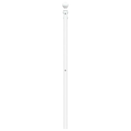 udskiftningsgavl 135 cm metal hvid